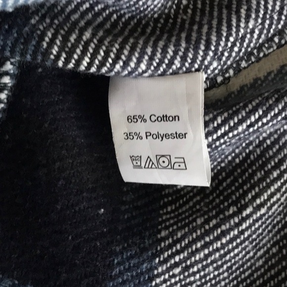 Like New: Oversize Longline Flannel Plaid Shacket - Picture 5 of 6